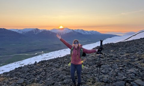 Möðruvallafjall í Eyjafirði fram