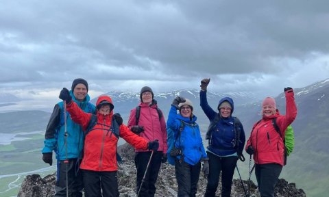 Fjórir tindar í Eyjafirði. Laufásstrandarfjöllin