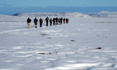 Fljótsheiði, eyðibýli - skíðaferð