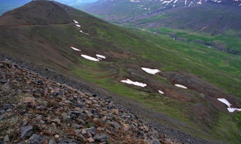 Hólafjall í Eyjafirði fram