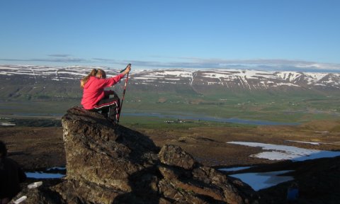 Barna- og fjölskylduferð: Steinmenn ofan við Kjarnaskóg