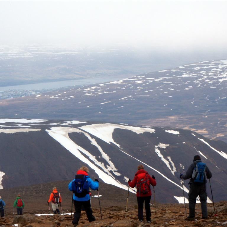 Til vinstri sér á Oddeyrina
