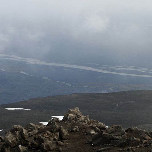Horft norðaustur af Herðubreið til Jökulsár á Fjöllum.