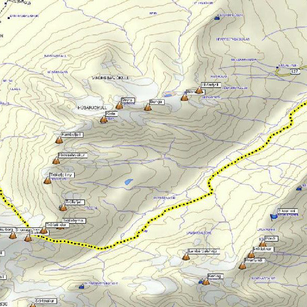 Leiðin sem farin var