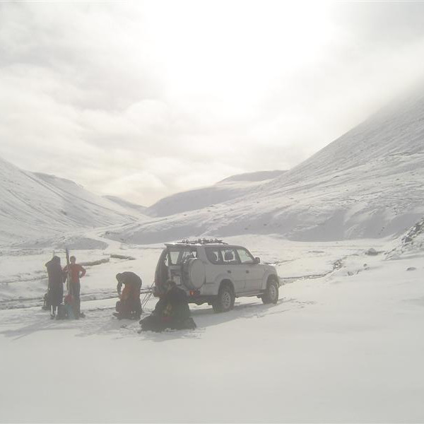 Við upphaf ferðar.