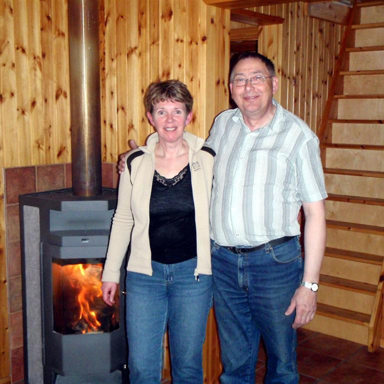 Gestgjafarnir Helga og Hilmar.