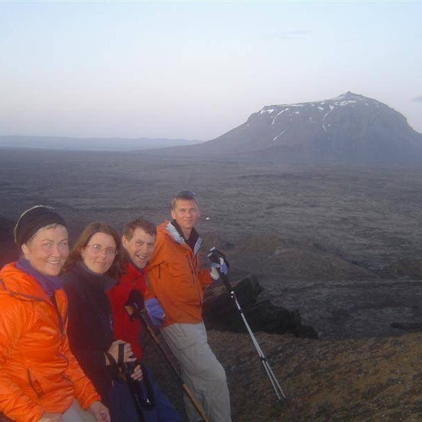 Lína, Þuríður, Haukur, Skúli og Drottningin.