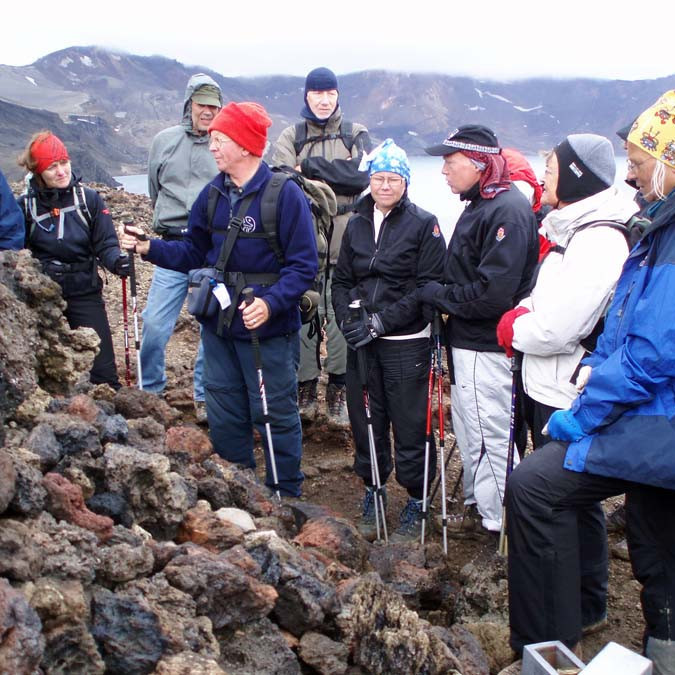 Við Knebelsvörðu vestan Vítis í Öskju.