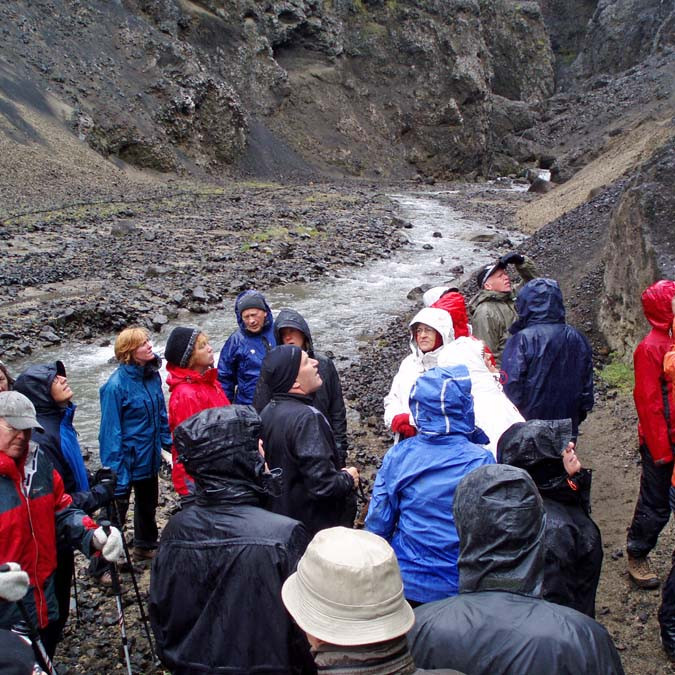 Áning á leið inn Drekagil.