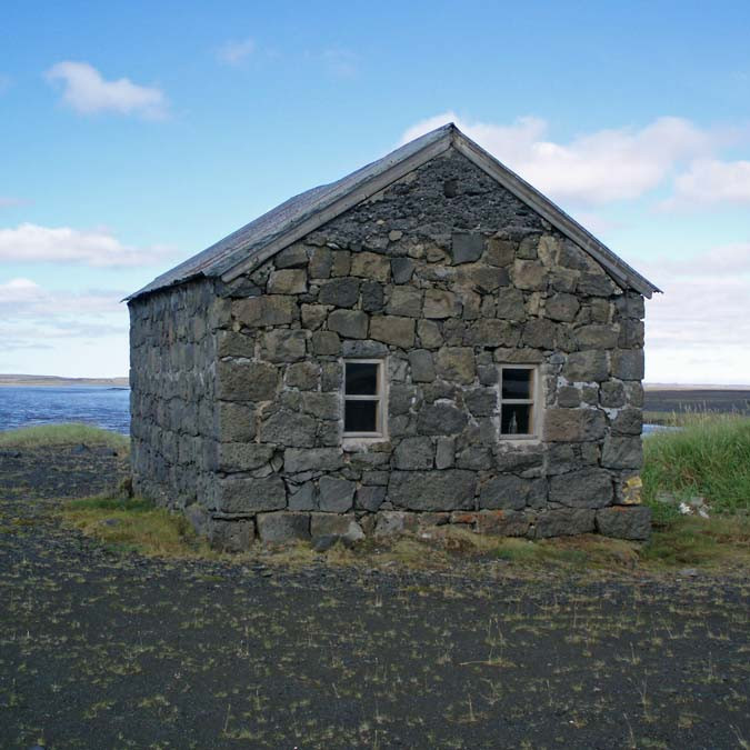 Gamla Sæluhúsið (byggt 1880) við Jökulsá á Fjöllum.