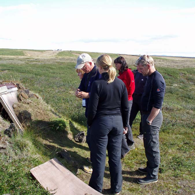 Við Klaustur á Mývatnsfjöllum, rétt norðan hringvegarins.