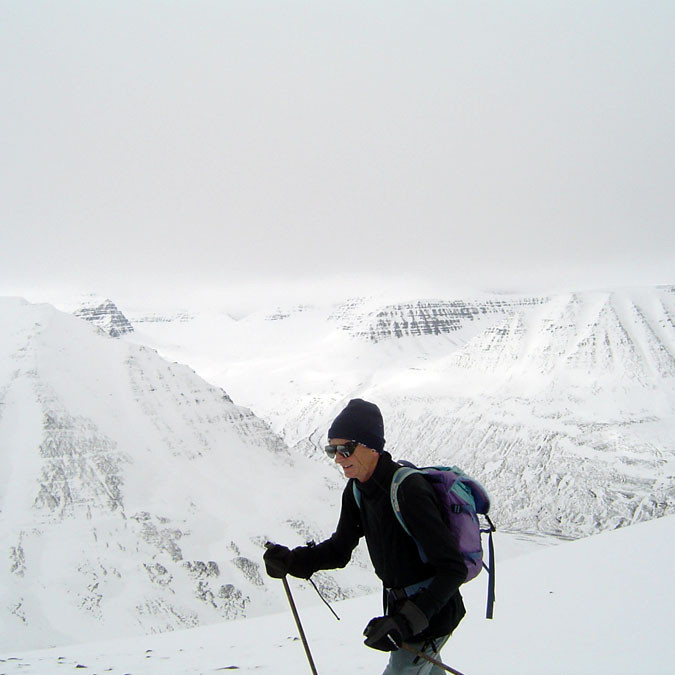 Nautárhnjúkur, Þverárhnjúkur og dalurinn á milli Nautárdalur.