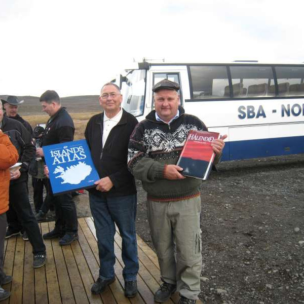 Hilmar Antonsson formaður FFA og Einar Hjartarson varaformaður FFA og formaður Laugafellsnefndar.