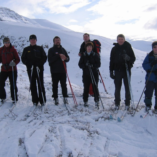 Á barmi Kanagils. Við komum óþarflega ofarlega í það.