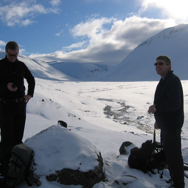 Við Fossgil, hér var snúið við eftir rúml. 6 km. göngu.