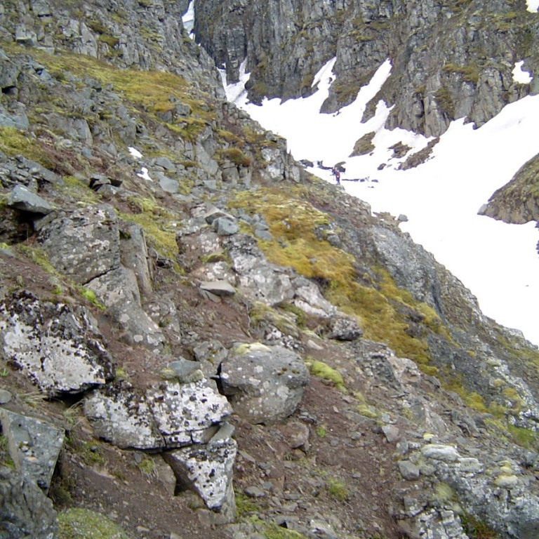 Séð upp eftir Gloppugili