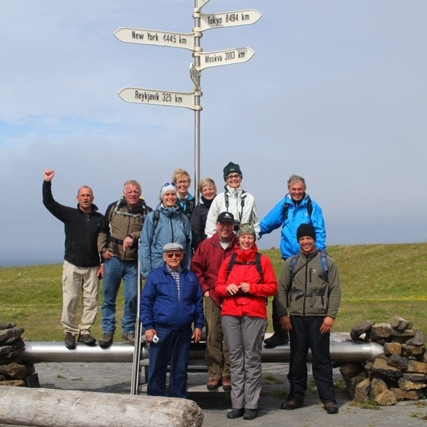 Staðið á heimskautsbaugnum