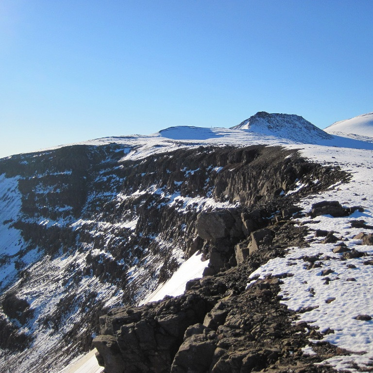 Brún Hlíðarfjalls  Blátinndur og Bunga