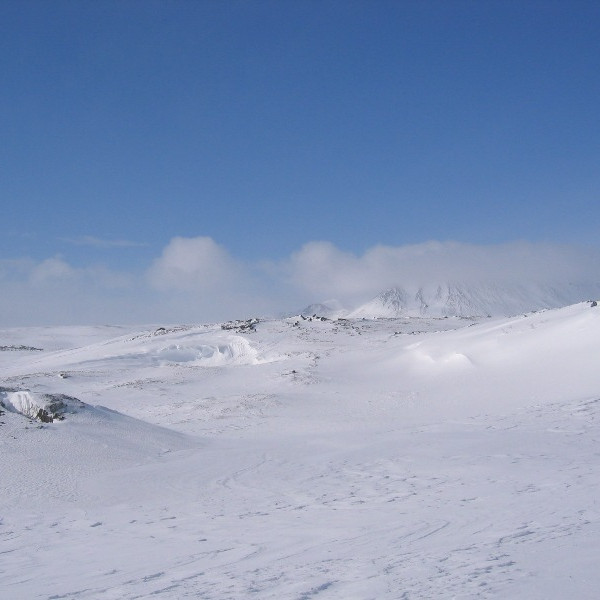 Veðurspáin var slæm norðan stórhríð á sunnudag en ákveðið var að fara í Hlíðarhaga og til baka aftur og hafa vindinn í bakið á heimleiðinni.