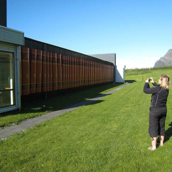 Komið var við á Þorbergssetri.