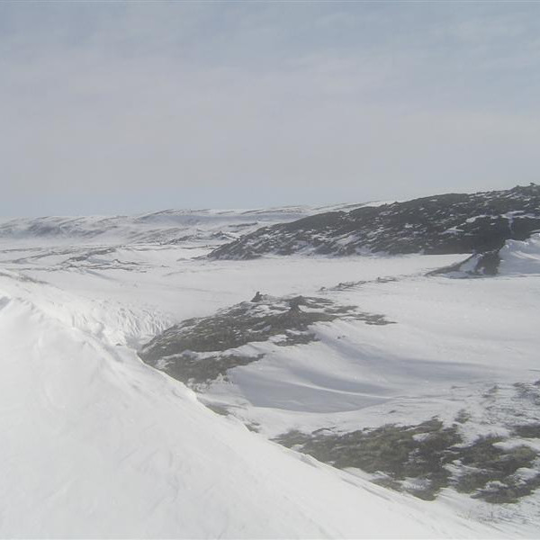 Á leið í Hlíðarhaga.