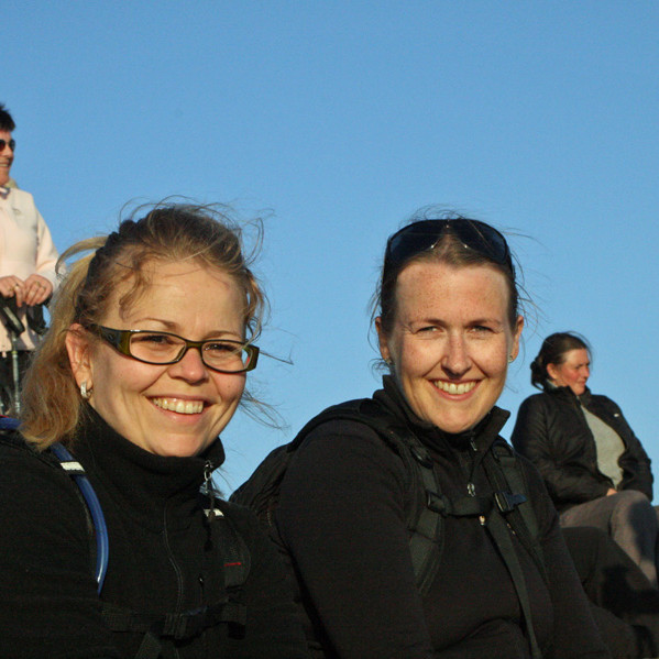 Glatt á hjalla við Skólavörðu.