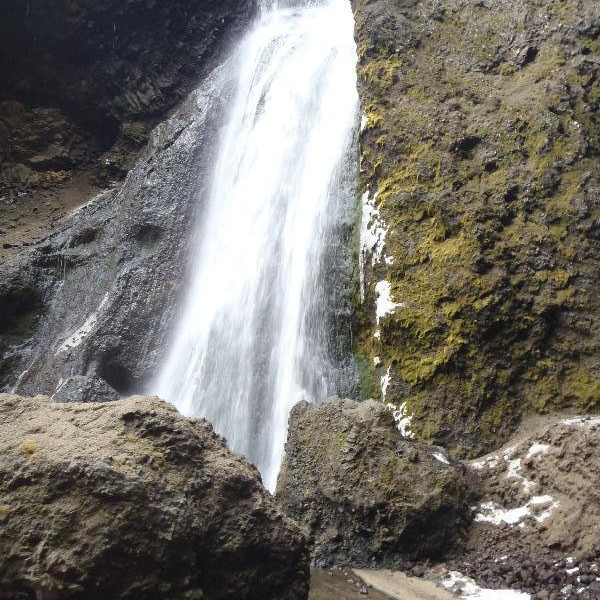 Fossinn er alltaf fallegur.