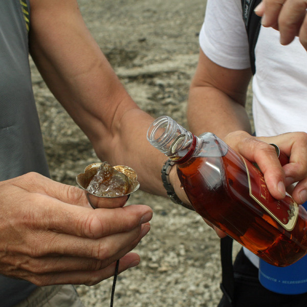 Koníak og ísmoli frá 1875.