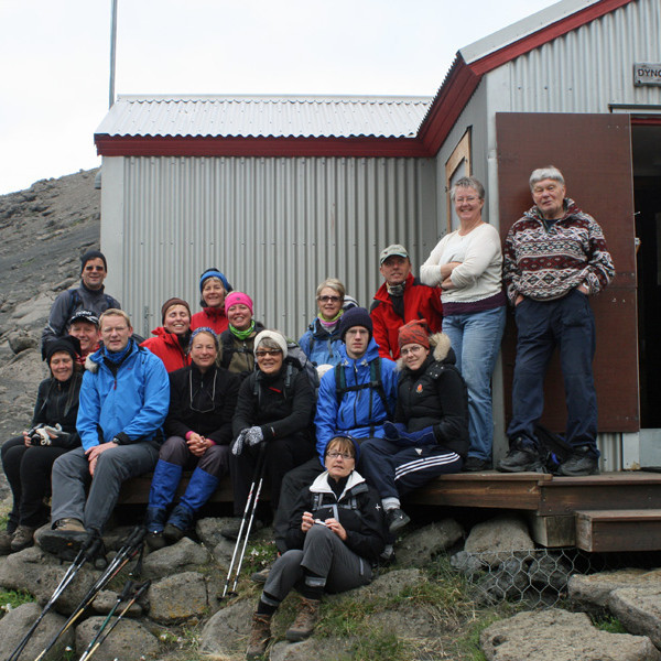 Að morgni við Dyngjufell, skála FFA.