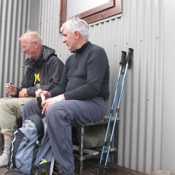 Steffen Nissen og Þorbergur að fagn áfanga.