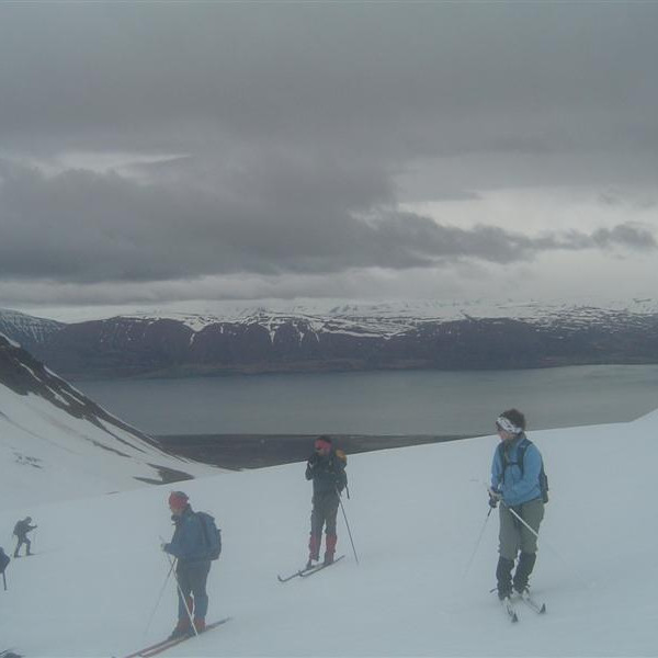 Eyjafjörður í baksýn