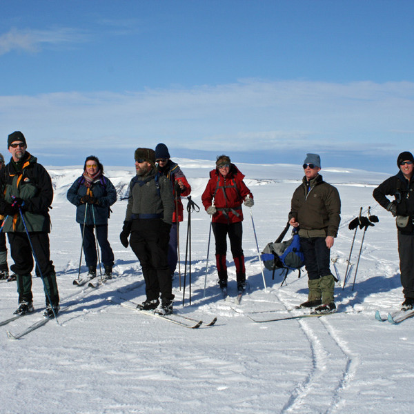 Komin upp á Háafell. Horft til norðurs.