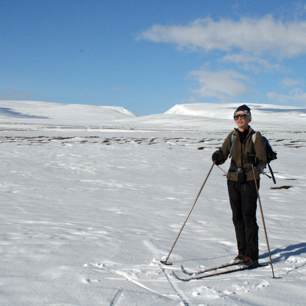 Grétar Grímsson og Gönguskarð í Kinnarfjöllum.
