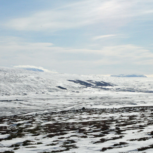 Horft af Hólkotsöxl fram Reykjadal.