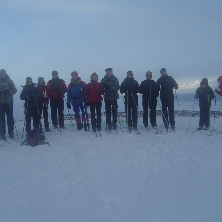 Anke María, Valur, Kristín, Fjóla, Brynleifur, Tryggvi, Þórey, Stefán, Hörður, Sigrún. Björn, Stefán og Jóhanna