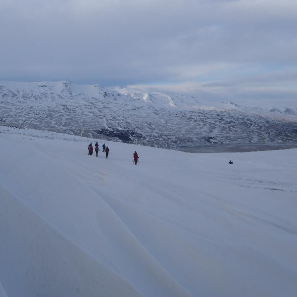 Salíbuna niður brekkuna