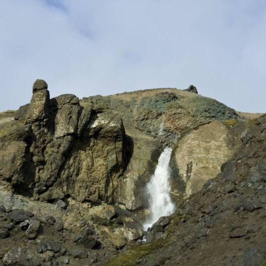 Á þessum stað er mikil litadýrð.