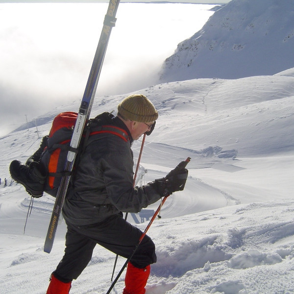 Gangan upp Hlíðarfjall tók vel í.