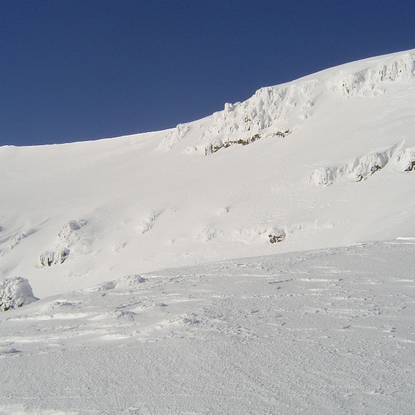 Ekki var farið beint upp heldur farið út undir Mannshrygg.