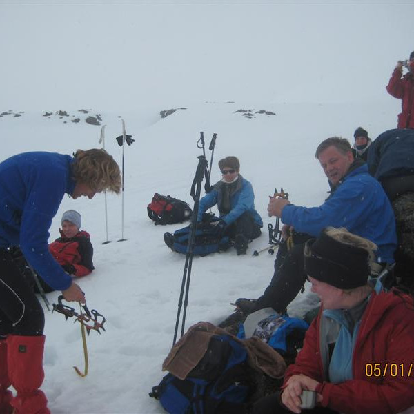 Hjónin Margét Elín og Kjartan voru við öllu búin.