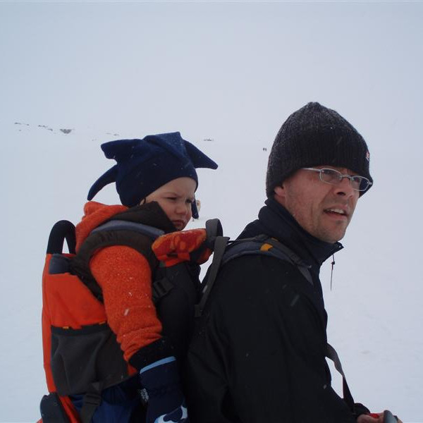 Feðgarnir miskátir.