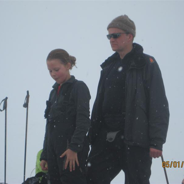 Nanna Björk með afa sínum Stefáni Sigurðsyni.