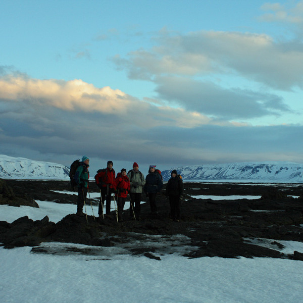 Við Hníflana norðan Botna: Sellandafjall t.v. og Bláfjall.