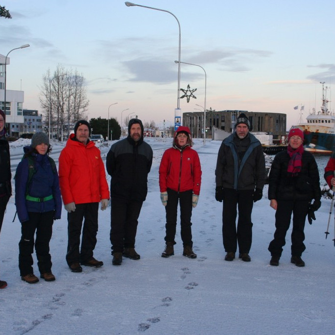 Lagt upp í nýársgönguna 2016