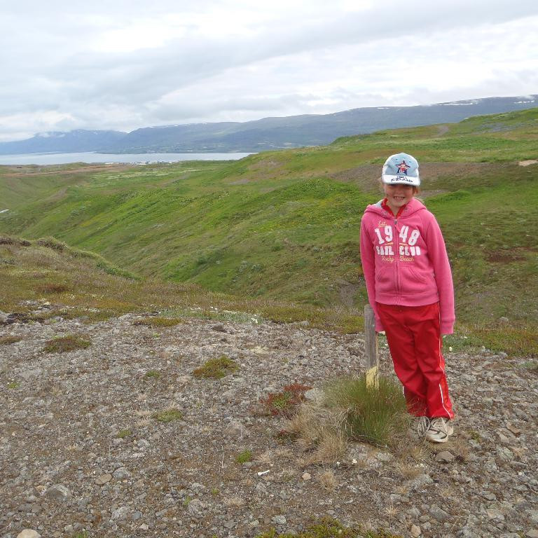 Yngsti þátttakandinn Rebekka Rós Ágústdóttir.
