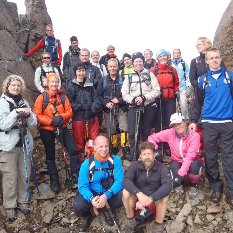 Allur hópurinn í Þríklökkum