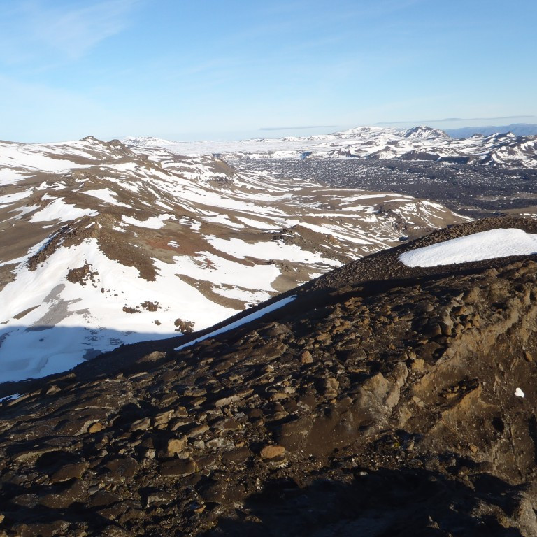 Hrauná.  Vikrahraun frá 1961