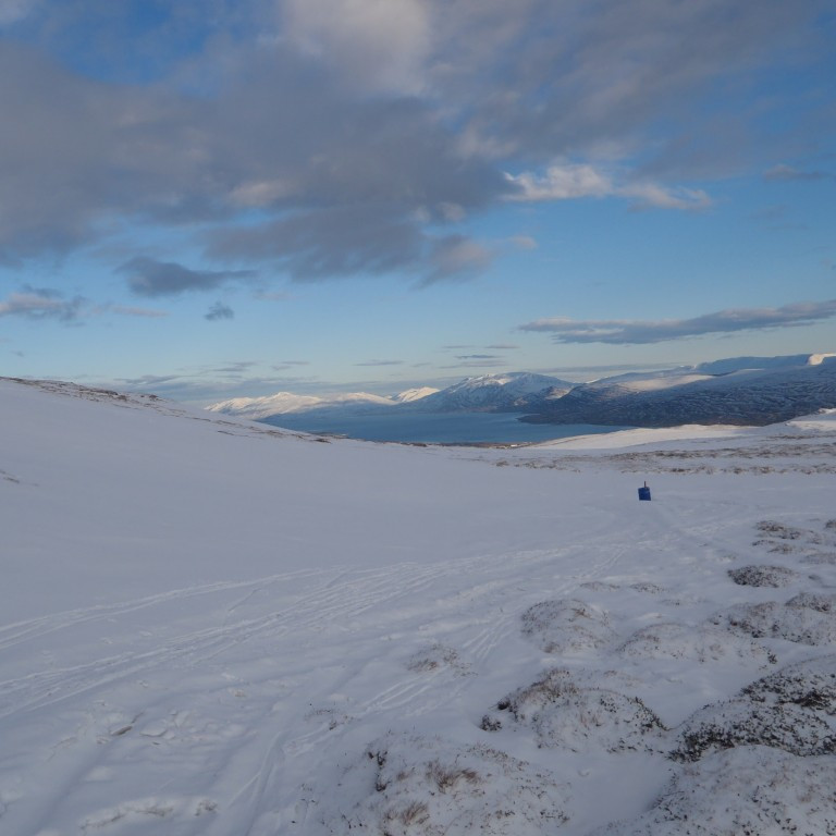 Súlumýrar séð út Eyjafjörð.