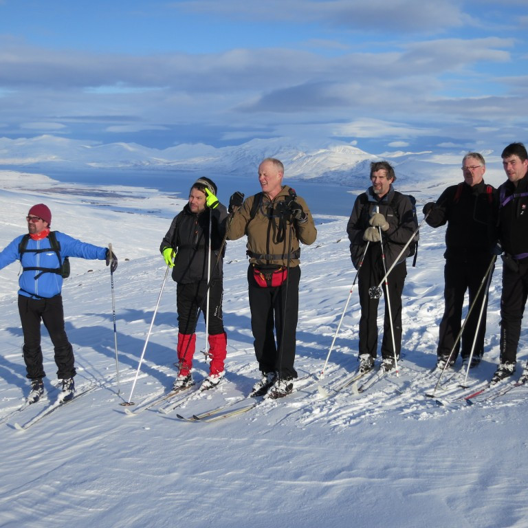 Palli,Elli, Vignir, Brynleifur,  Þorsteinn og Stefán fararstjóri.