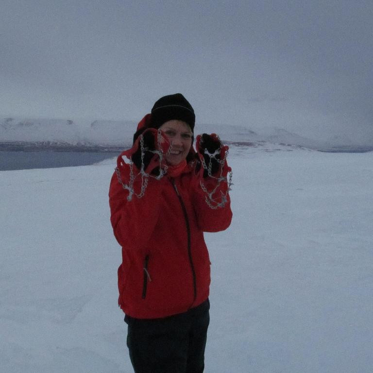 Elín með öryggið á oddinum.